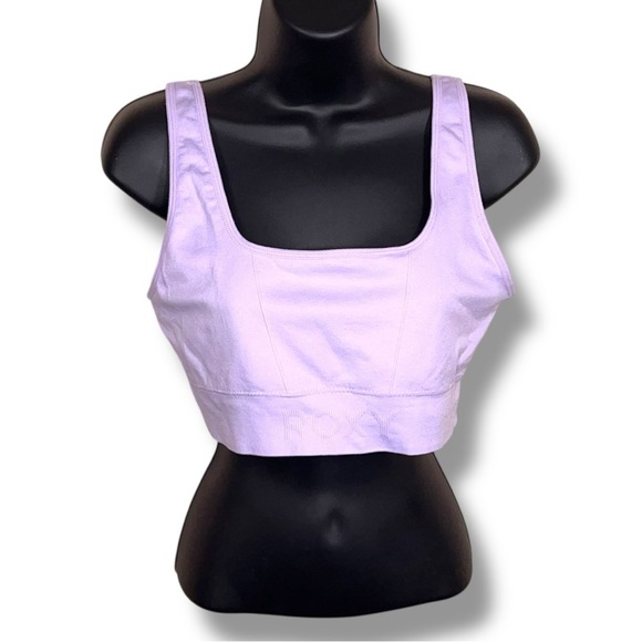 Large Roxy Lavender Bralette Purple Comfortable Unlined Wireless - Picture 1 of 10